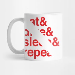 Scuba Flag Eat, Dive, Sleep, Repeat Mug